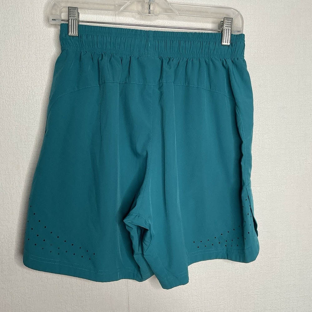 Zyia Active Arrival 7" Shorts Mens Small Teal Gym‎ Workout Training Running